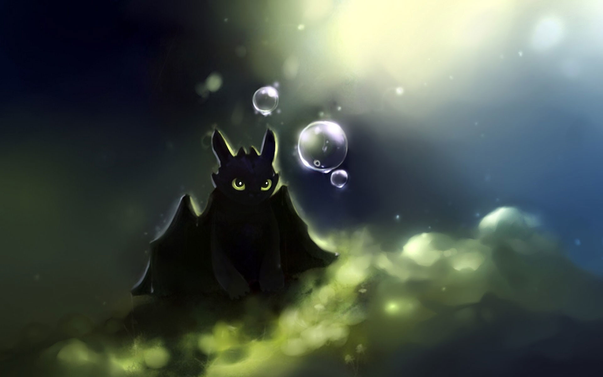 1920x1200, Toothless How To Train Your Dragon Wallpaper - Background Furry - HD Wallpaper 