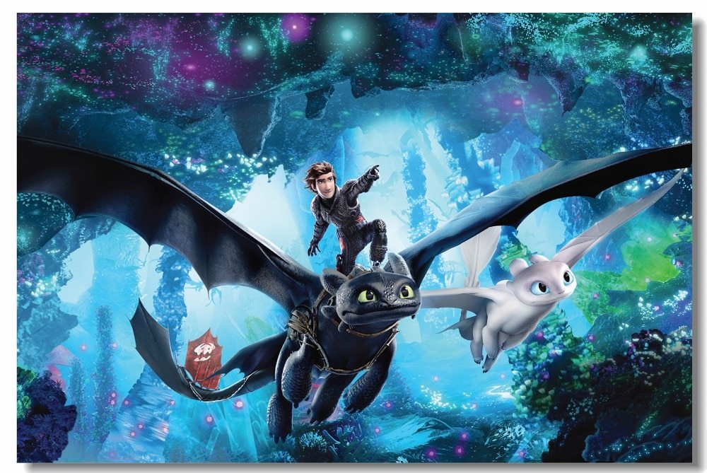Train Your Dragon The Hidden World Movie Banner - HD Wallpaper 