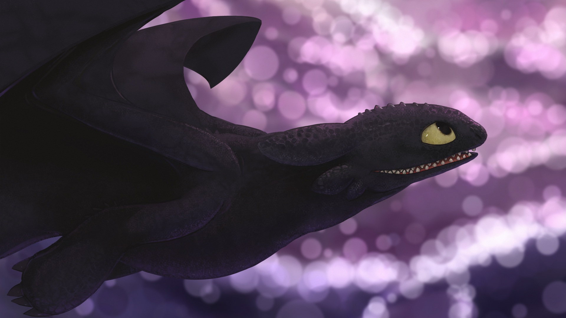 Dragon Toothless Background Computer - HD Wallpaper 