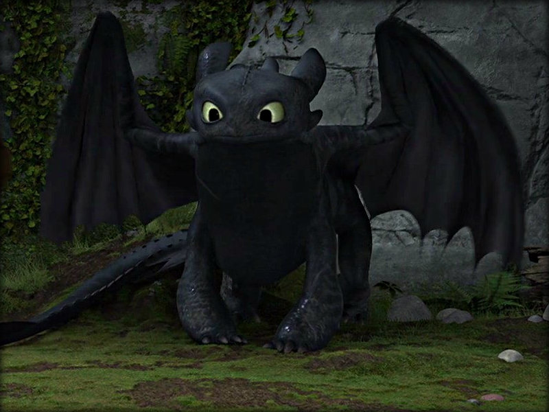 ★ Toothless ☆ - Toothless How To Train Your Dragon Sitting - HD Wallpaper 