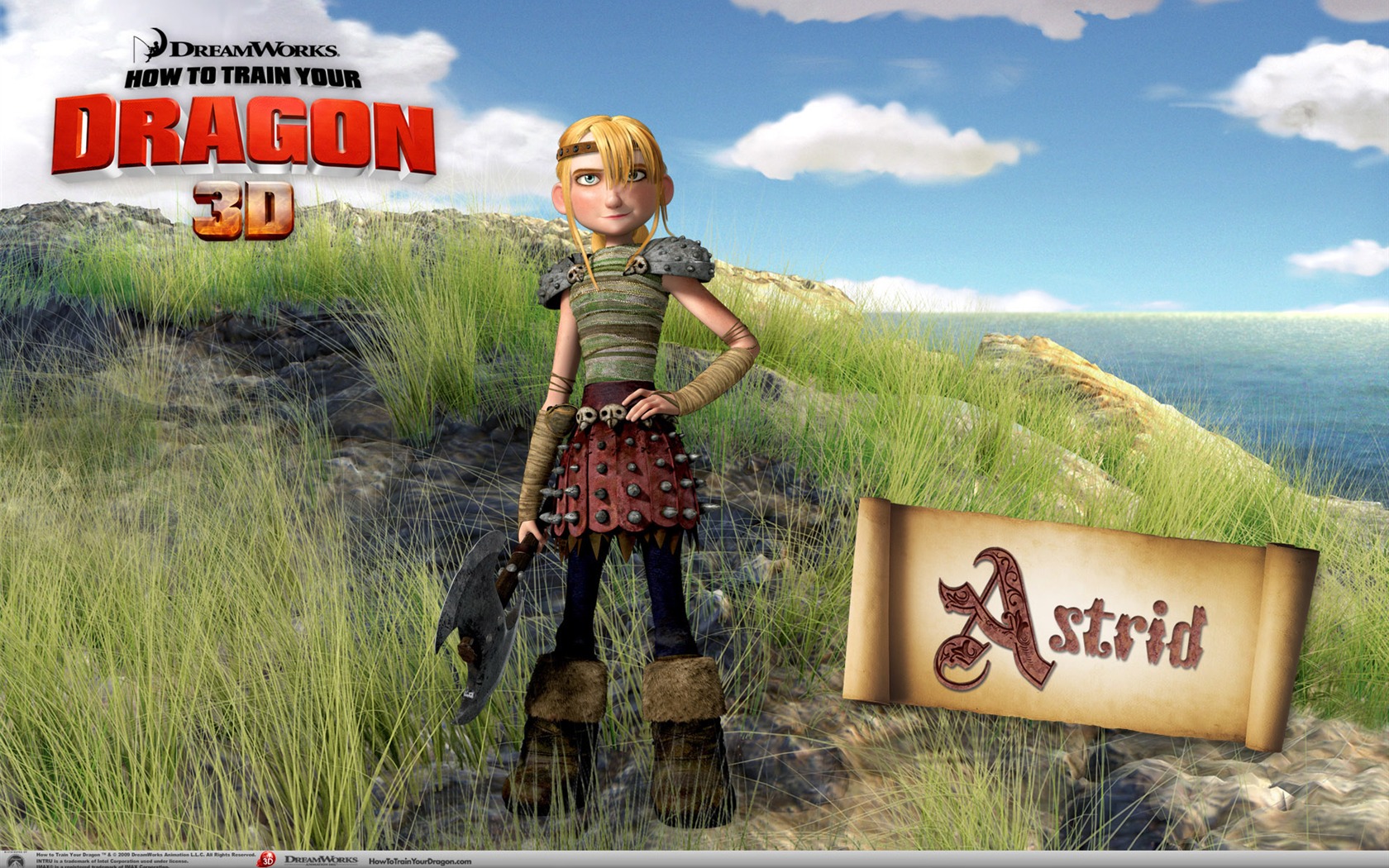 How To Train Your Dragon Hd Wallpaper - Train Your Dragon 2010 Astrid - HD Wallpaper 