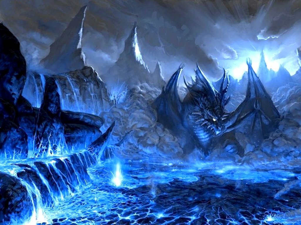Blue Dragon Wallpaper Hd - HD Wallpaper 