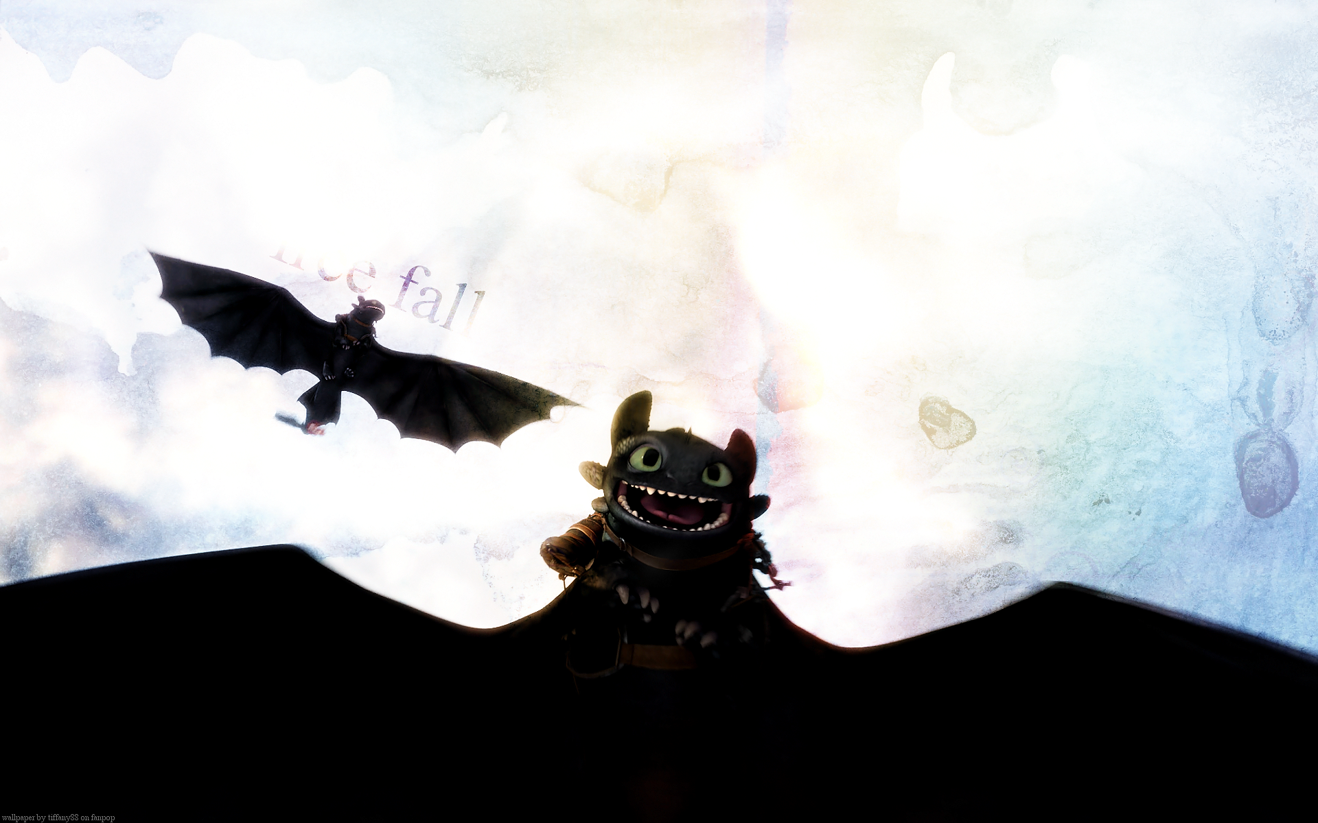 Toothless - Hq Wallpaper - Flight - HD Wallpaper 