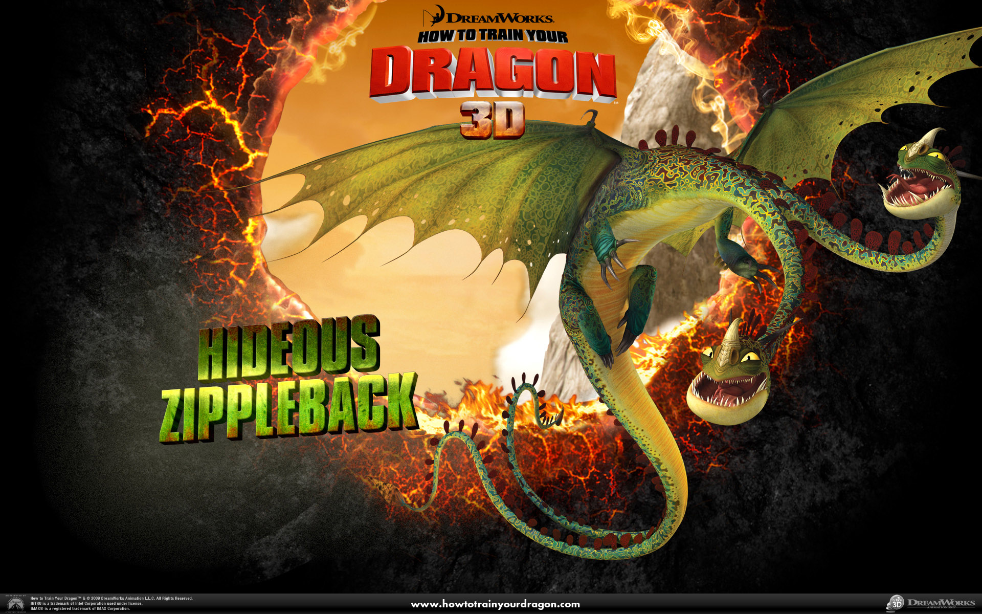 Train Your Dragon Zippleback - HD Wallpaper 
