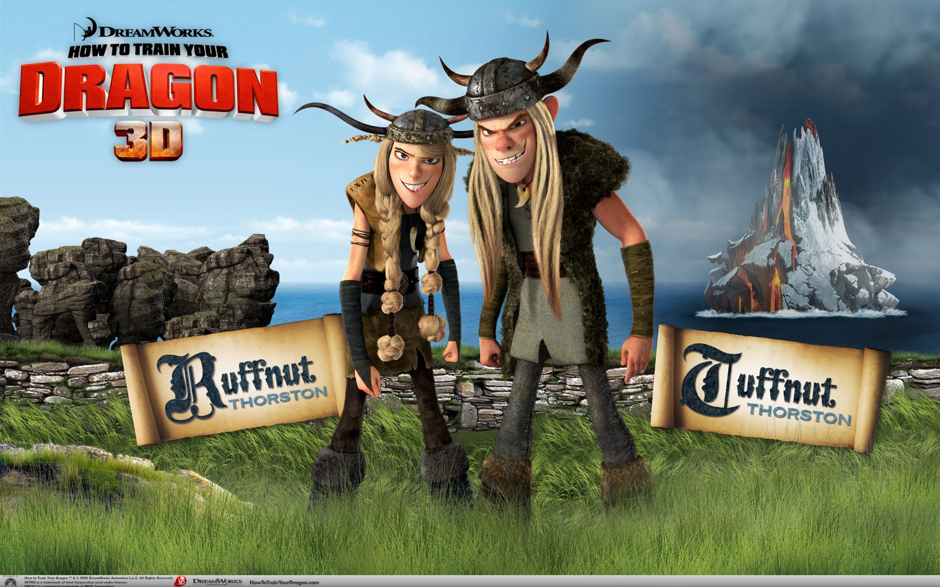How To Train Your Dragon Hd Wallpaper - Brutacio Y Brutilda Como Entrenar A Tu Dragon - HD Wallpaper 