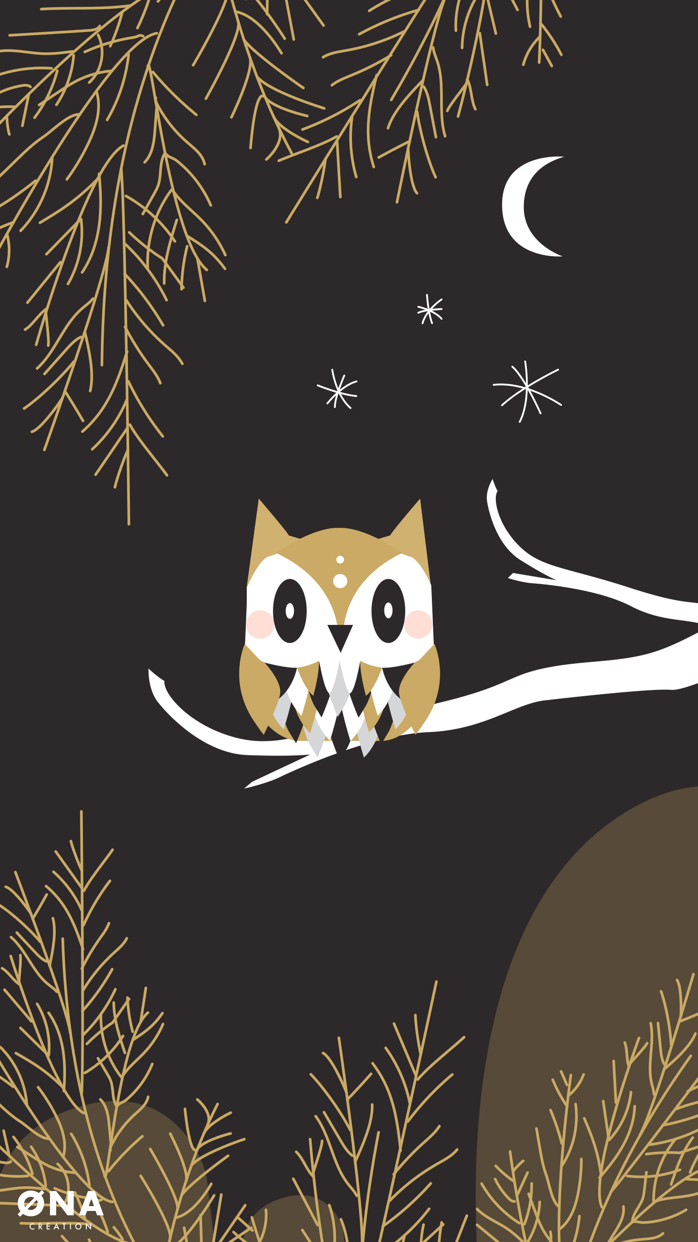 Phone Wallpaper Owl - HD Wallpaper 