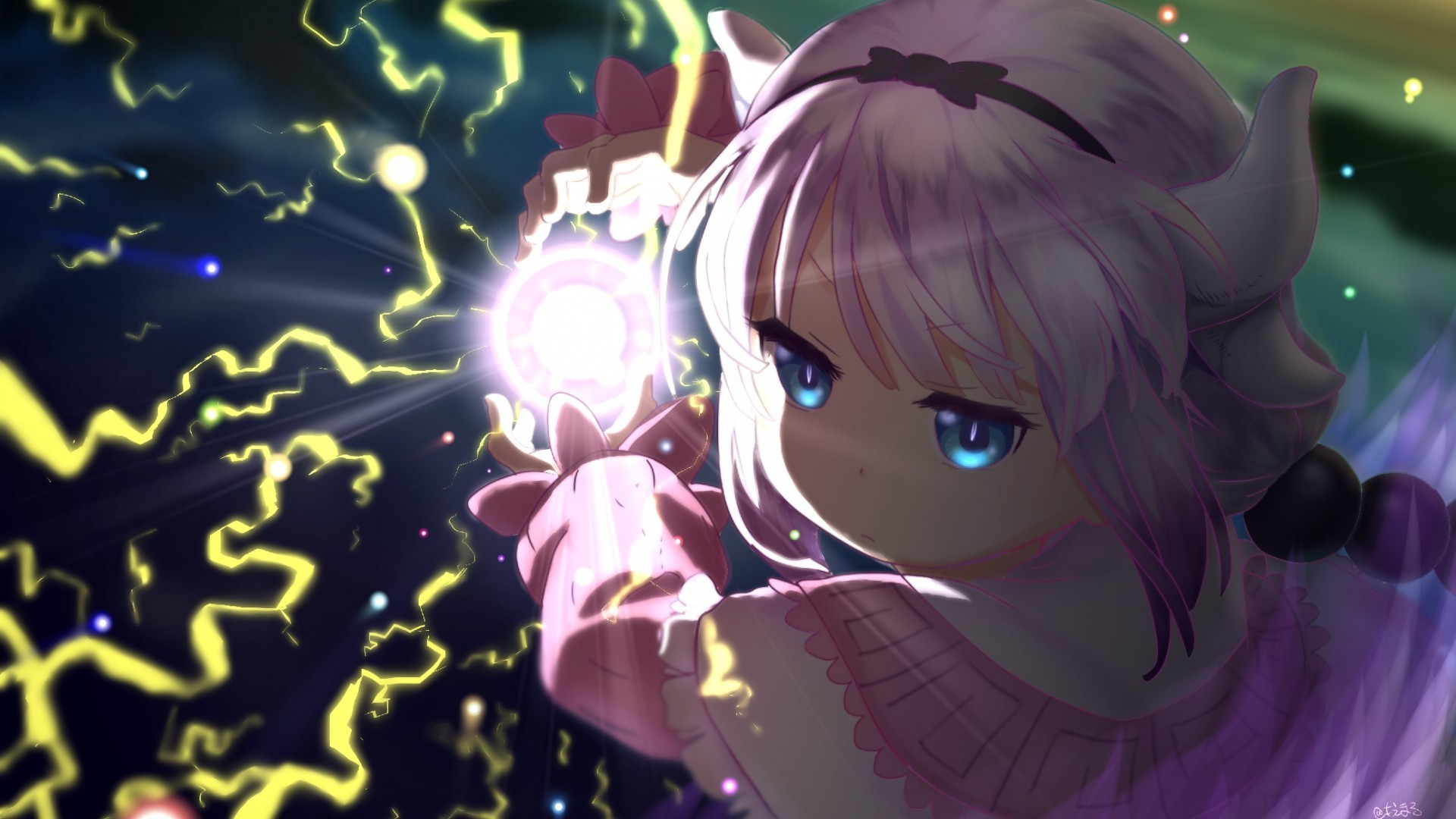 Kamui Kanna, Kobayashi-san Chi No Maid Dragon, Moe, - Kanna Kamui - HD Wallpaper 