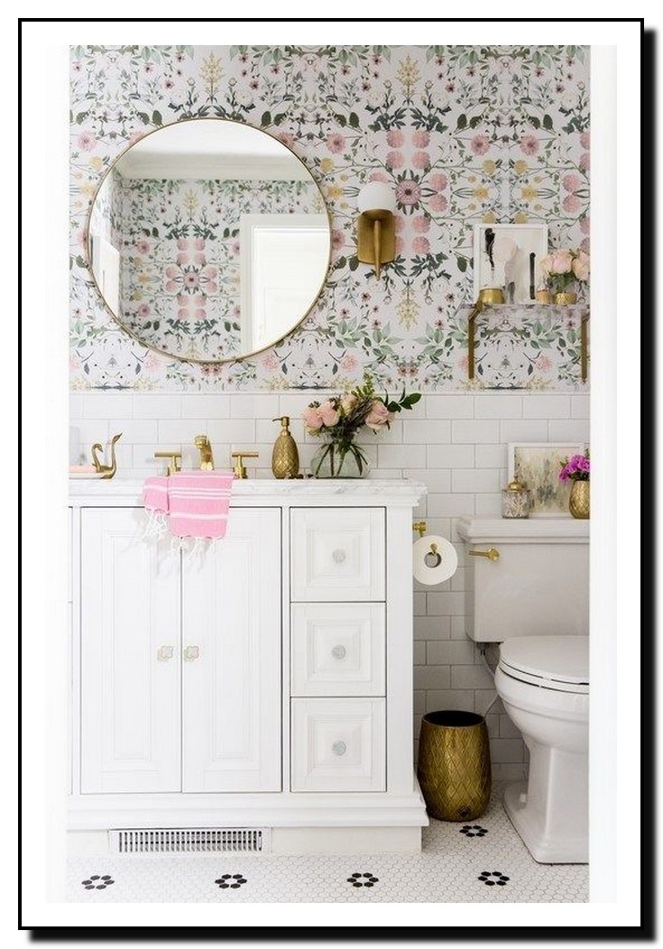 47 Beautiful Bedroom Wallpaper Decorating Ideas For - Bathroom Captions For Instagram - HD Wallpaper 