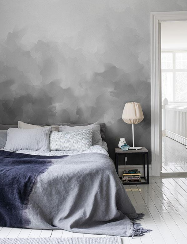 Grey Ombre Wall Paint - HD Wallpaper 