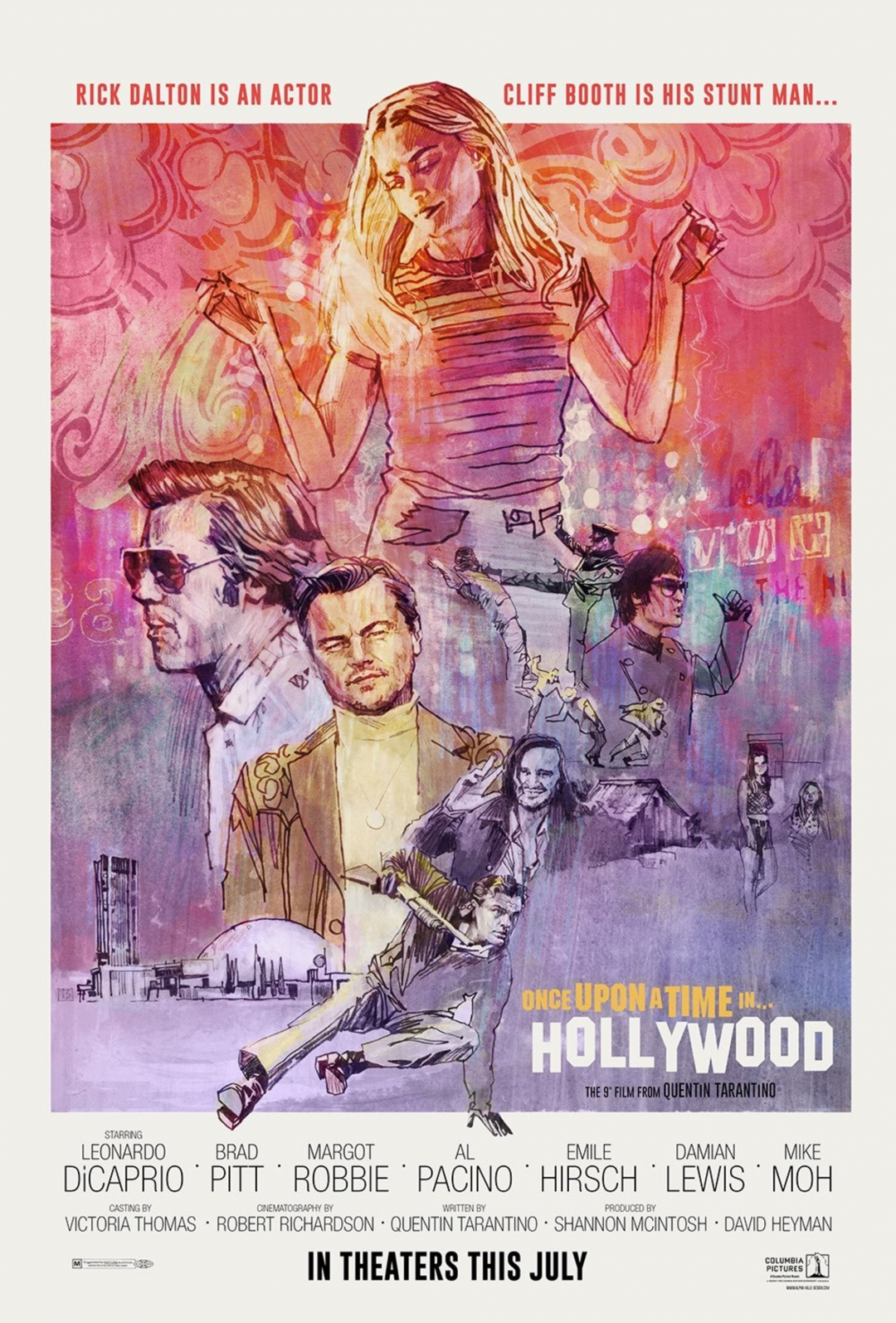 Once Upon A Time In Hollywood - Once Upon A Time In Hollywood Poster -  1080x1595 Wallpaper 