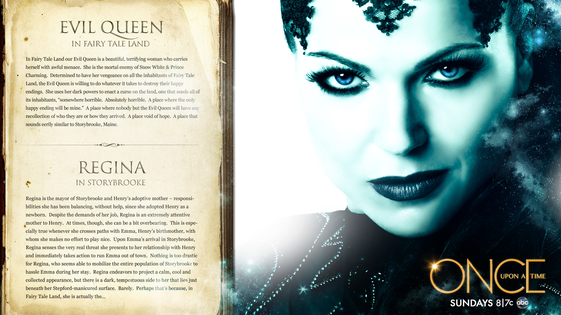 Once Upon A Time Season 1 Evil Queen Regina Wallpaper - Evil Queen Once Upon A Time - HD Wallpaper 