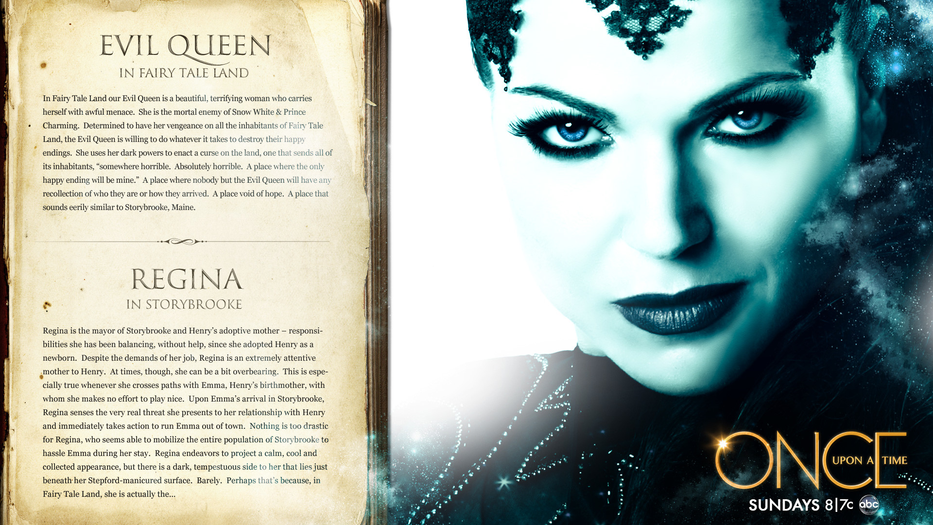 Once Upon A Time Season 1 Evil Queen Regina Wallpaper Evil Queen Once Upon A Time 1920x1080