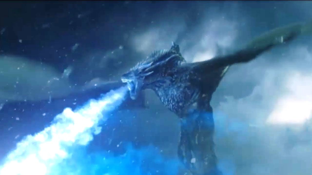 Game Of Thrones Dragon Wallpaper - Game Of Thrones Night King Dragon - HD Wallpaper 