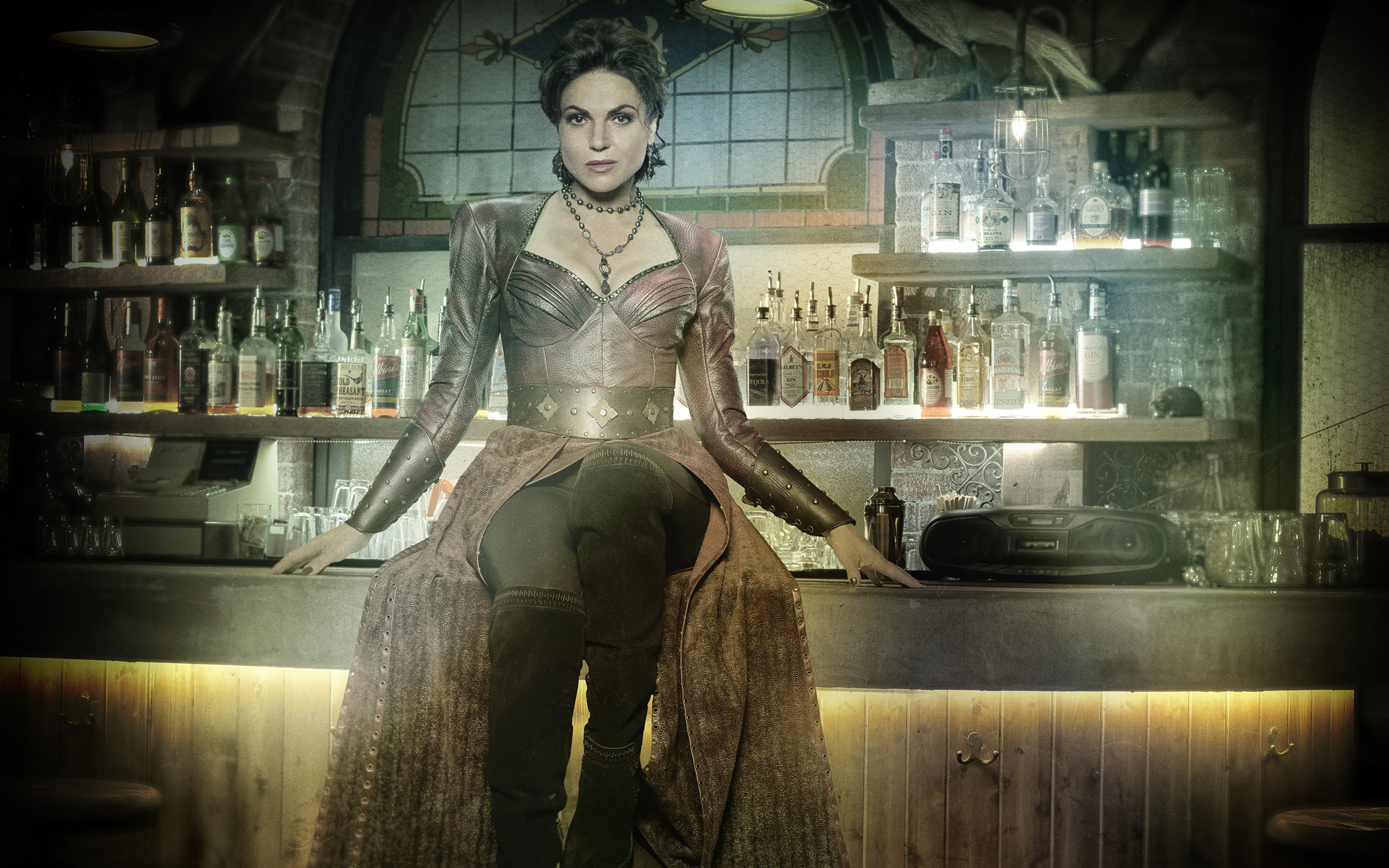 Once Upon A Time Season 7 Wallpaper With Evil Queen - Once Upon A Time Regina Lana - HD Wallpaper 