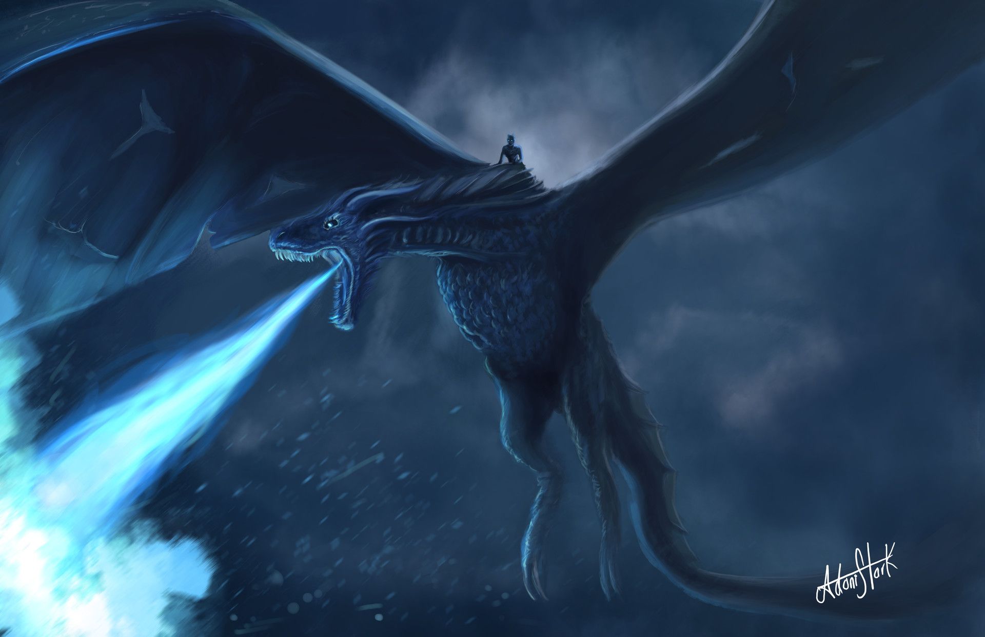 Viserion And Night King - HD Wallpaper 