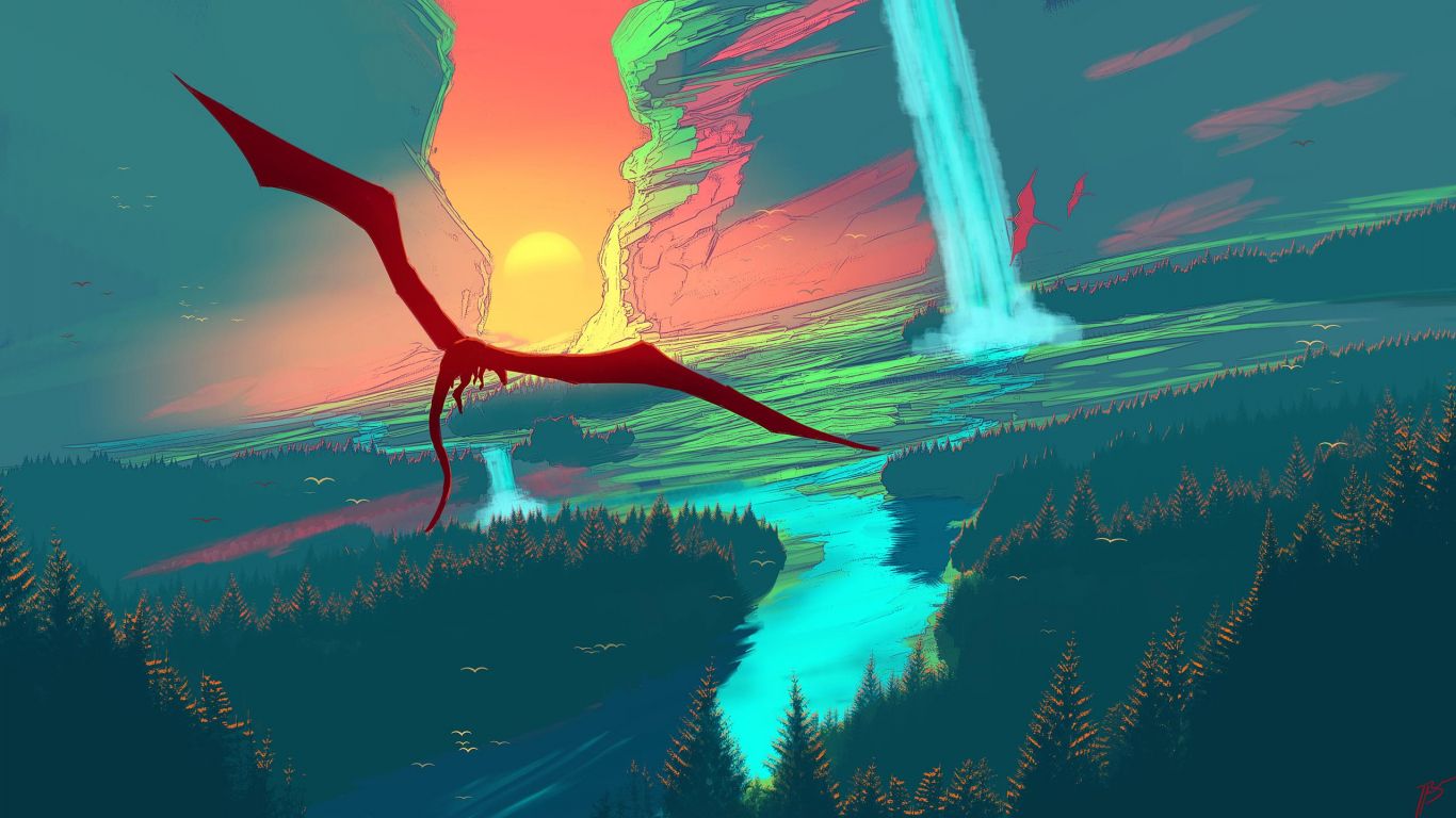 Dragon - 2560 X 1440 Art - HD Wallpaper 