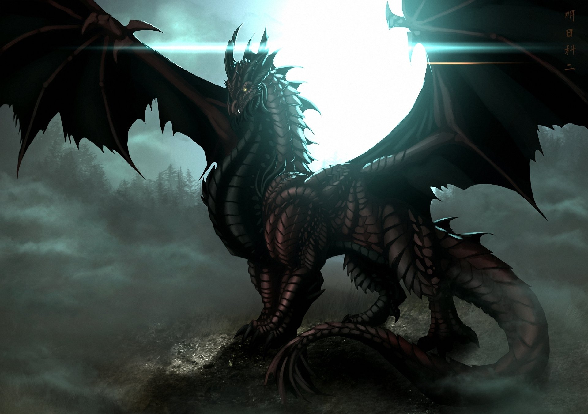 Water Dragon Wallpaper Hd ~ Wallpaper Area - Dark Dragon - HD Wallpaper 