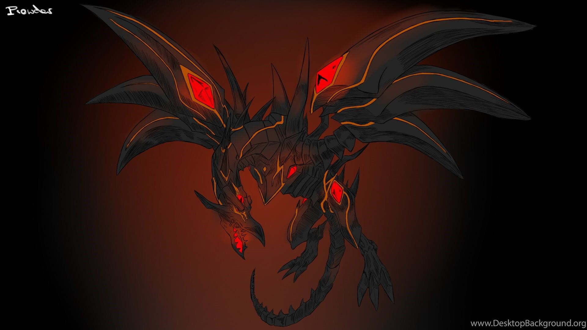 Dragons Red And Black - HD Wallpaper 