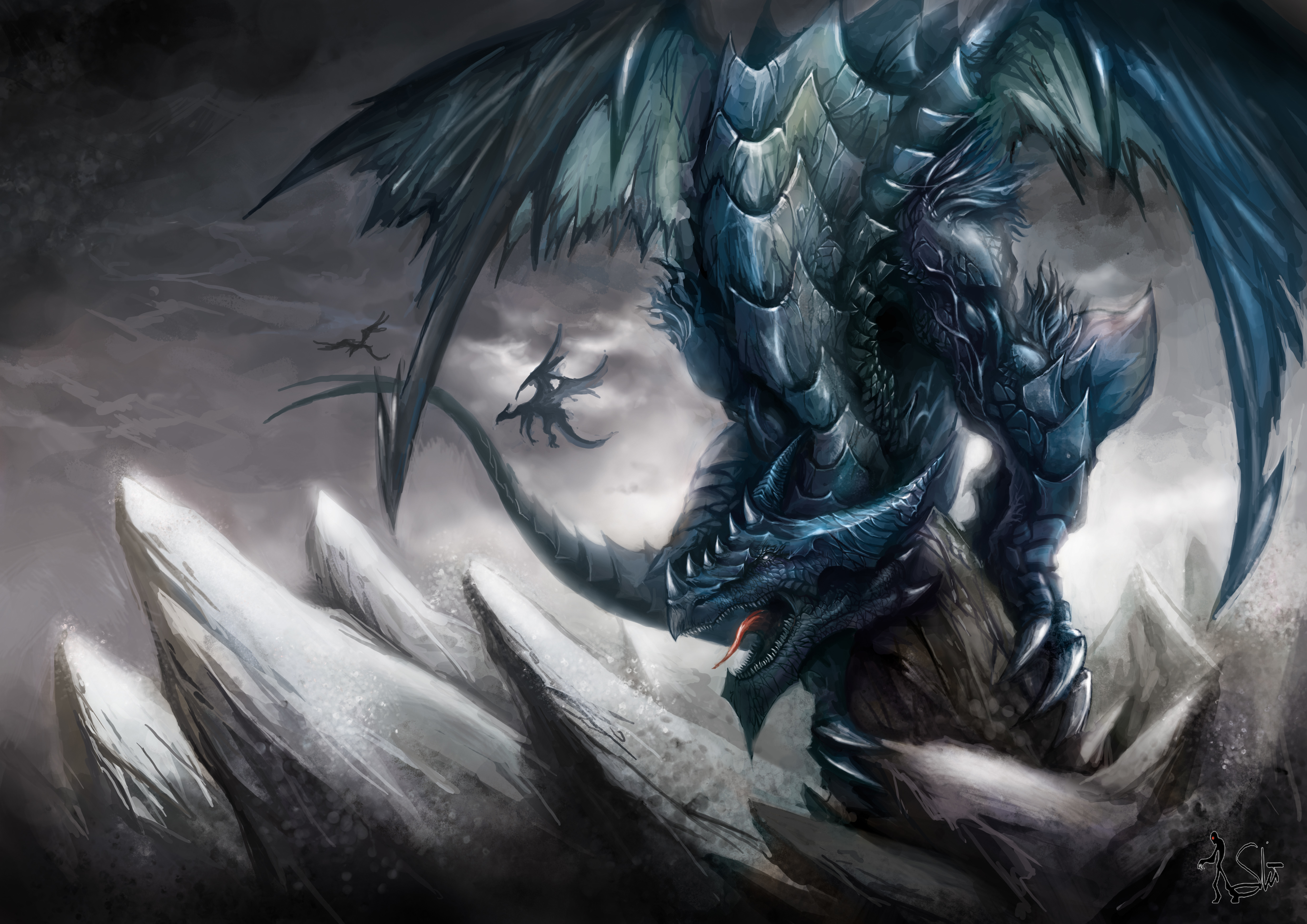 Wind Dragon - HD Wallpaper 