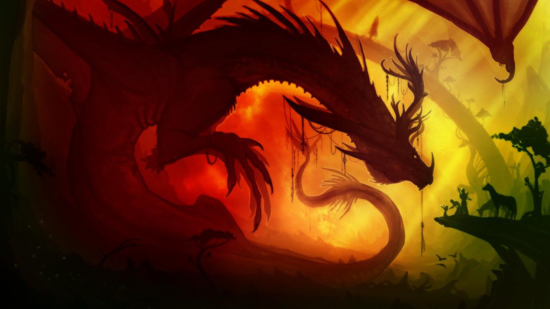 Dragon Wallpaper Art - HD Wallpaper 