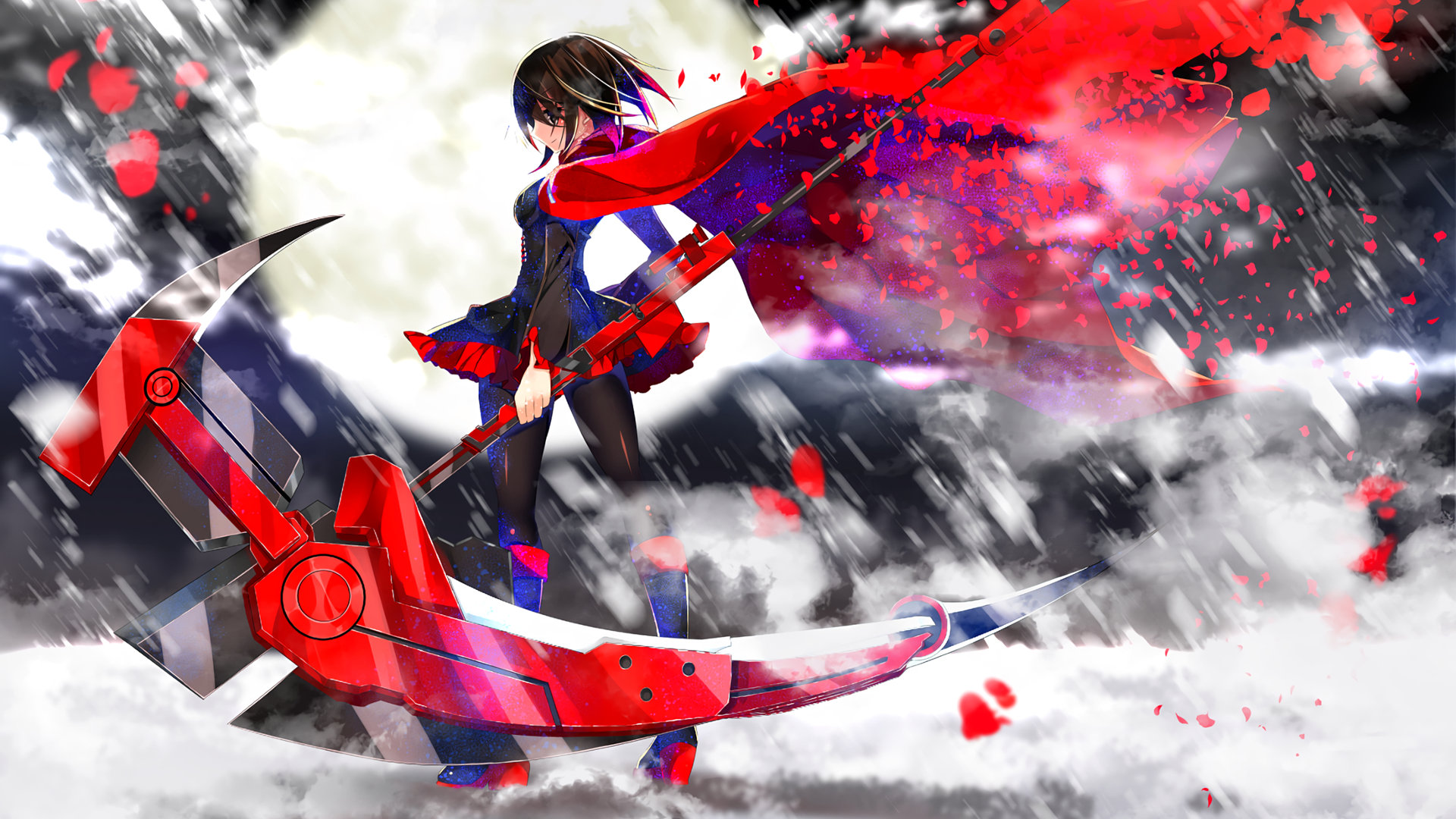 Download Hd 1080p Ruby Rose Desktop Wallpaper Id - Rwby Ruby Rose Wallpaper 1080p - HD Wallpaper 