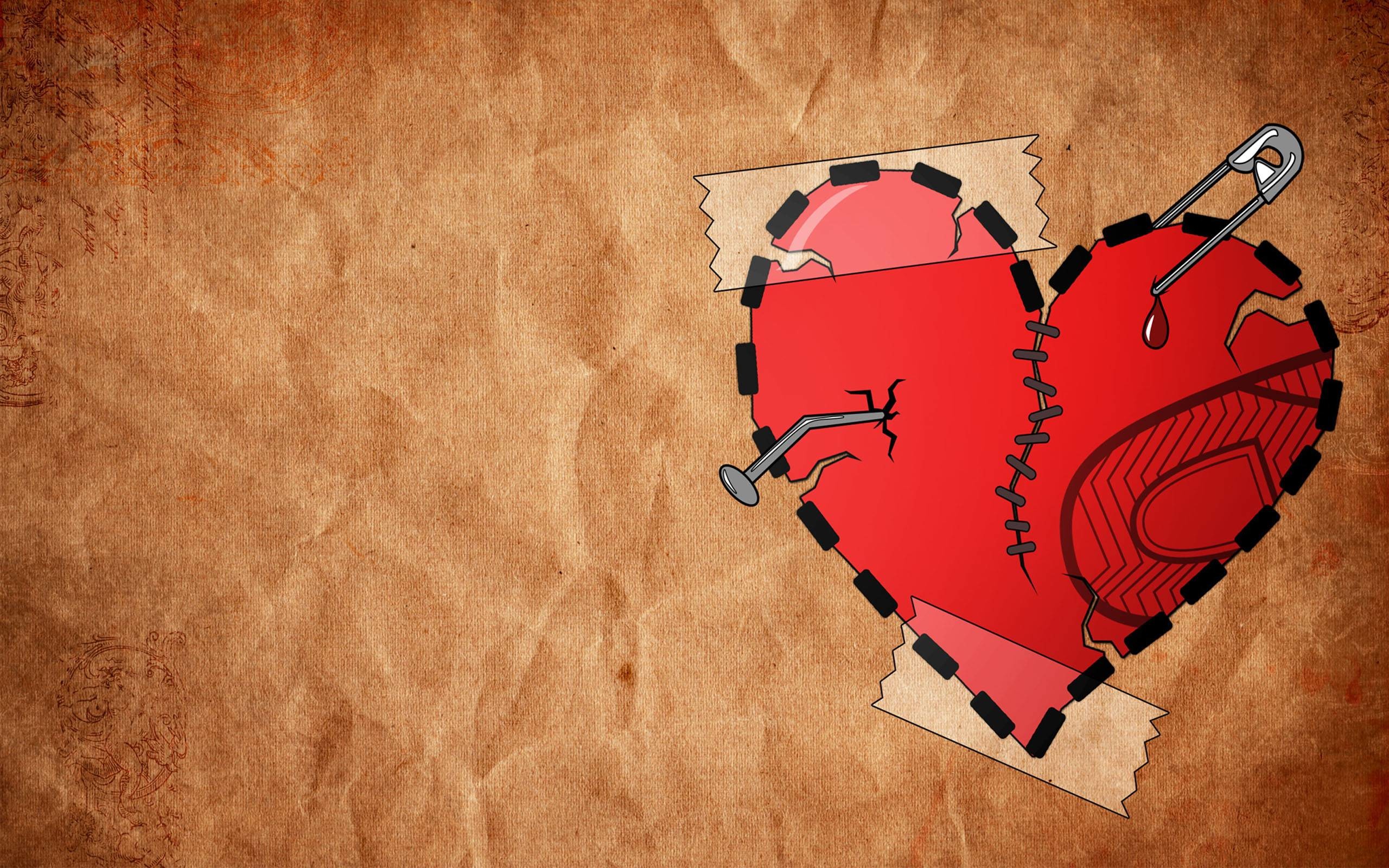 Broken Heart Wallpaper Hd Love Backgrounds - Heart Broken Wallpaper Hd -  2560x1600 Wallpaper 