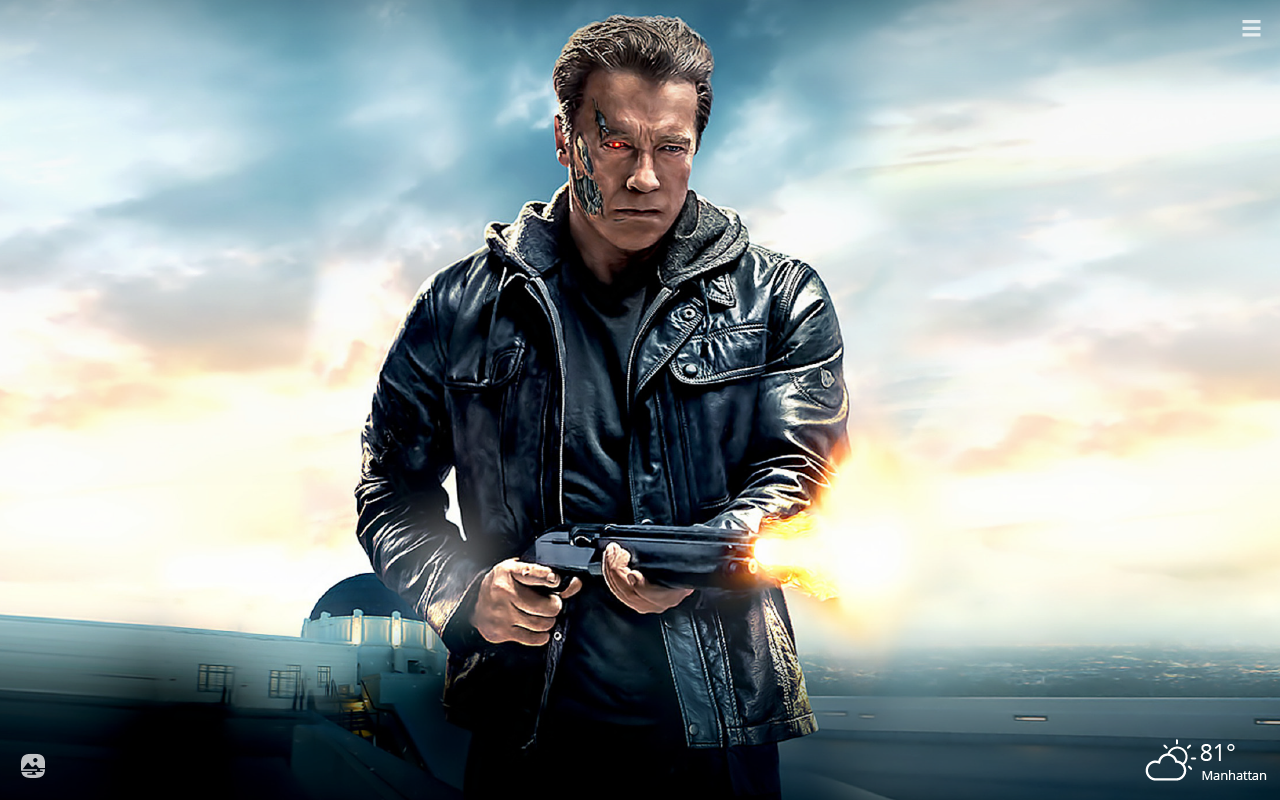 Arnold Schwarzenegger In Terminator 6 - 1280x800 Wallpaper - teahub.io