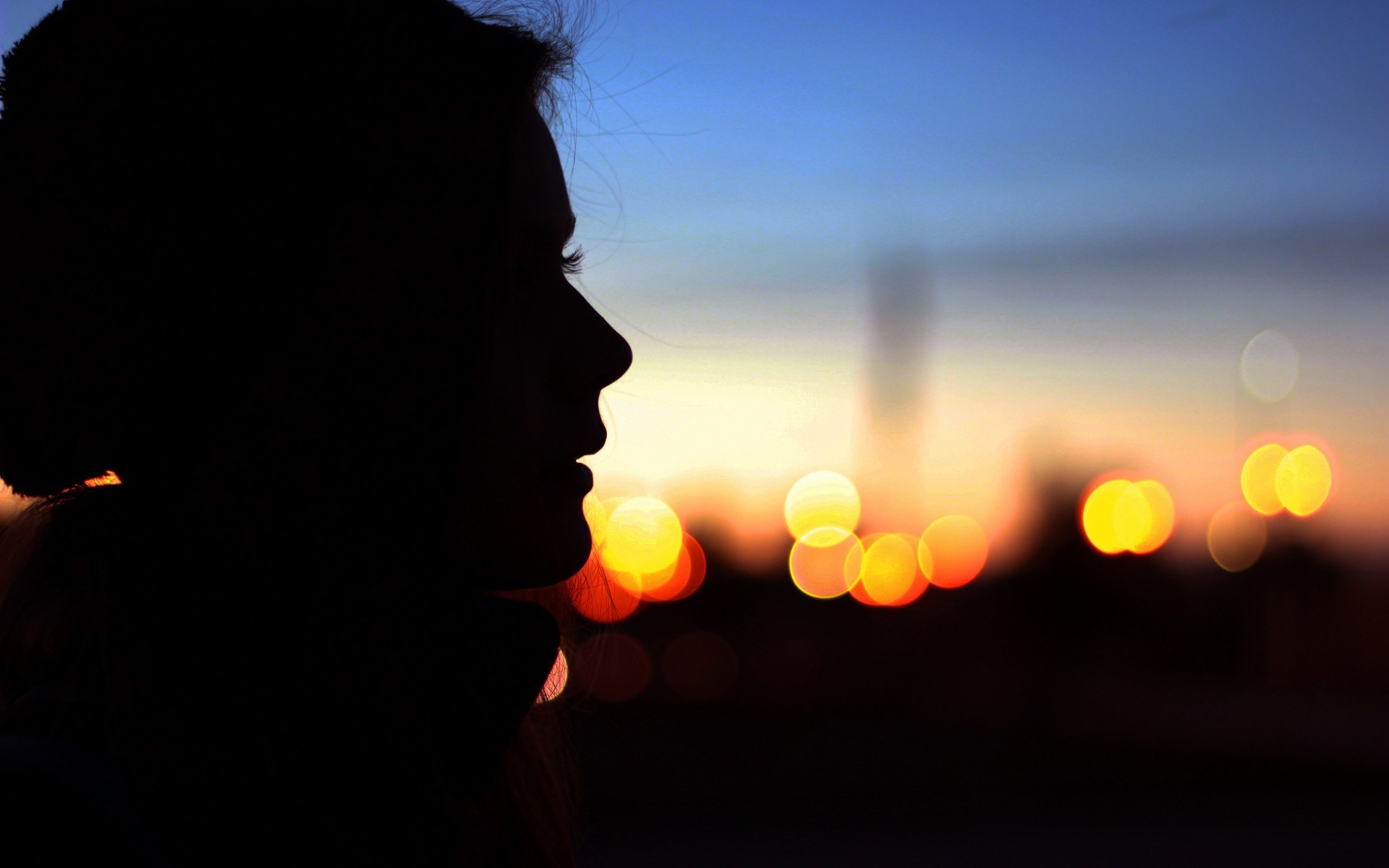 Silhouette Mean - HD Wallpaper 
