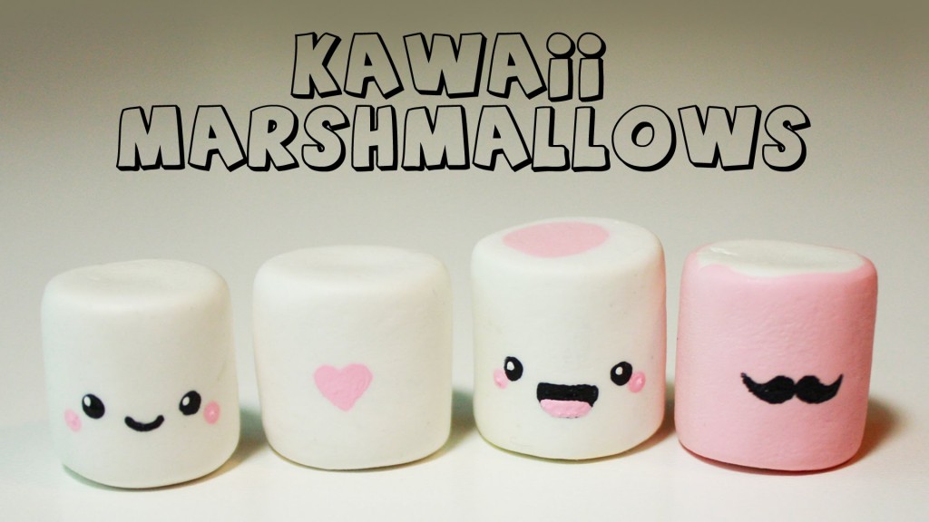 Kawaii Marshmallows - HD Wallpaper 
