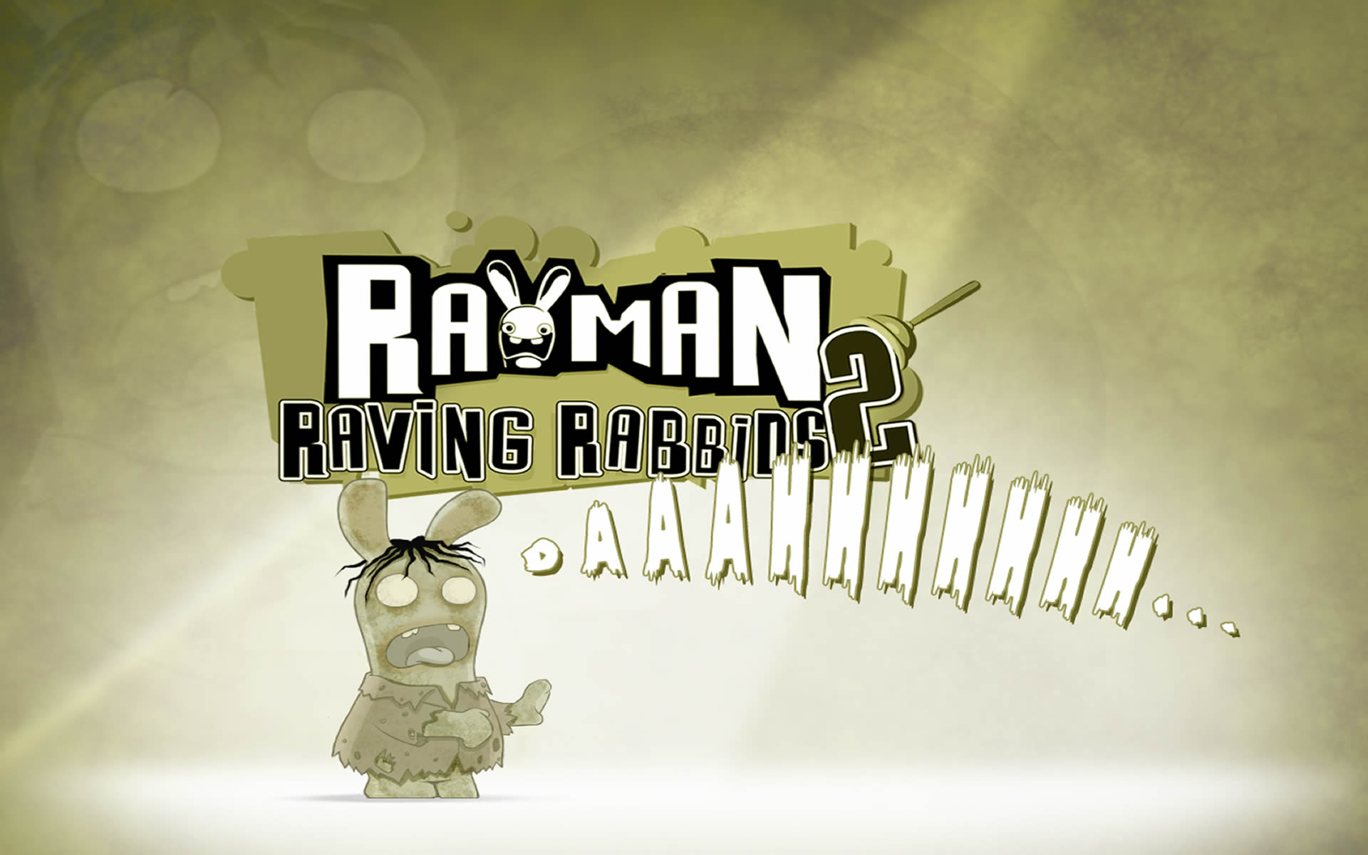 Zombie - Rayman Raving Rabbids Zombie - HD Wallpaper 