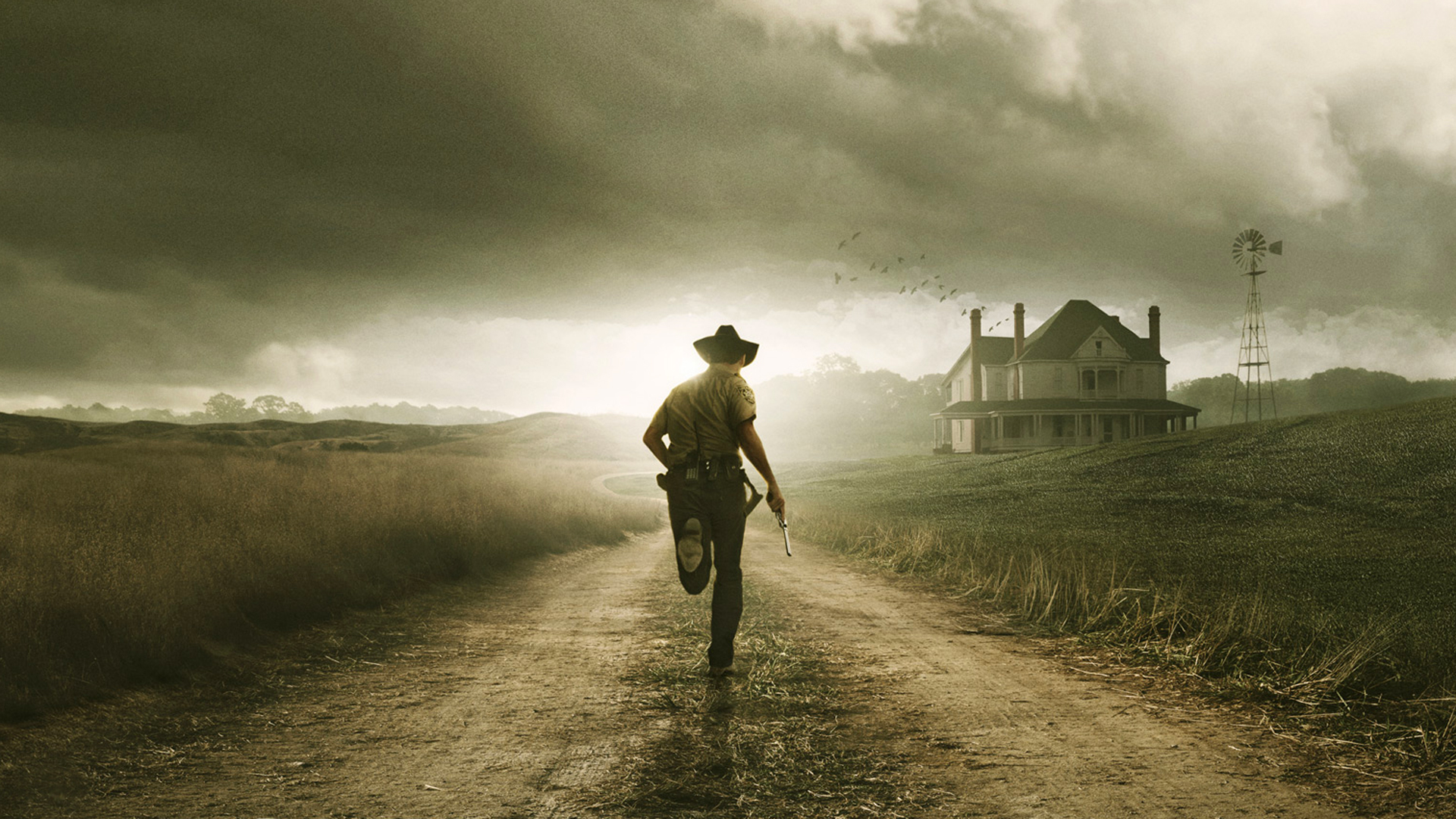 The Walking Dead Running Hd Wallpaper - Walking Dead - HD Wallpaper 
