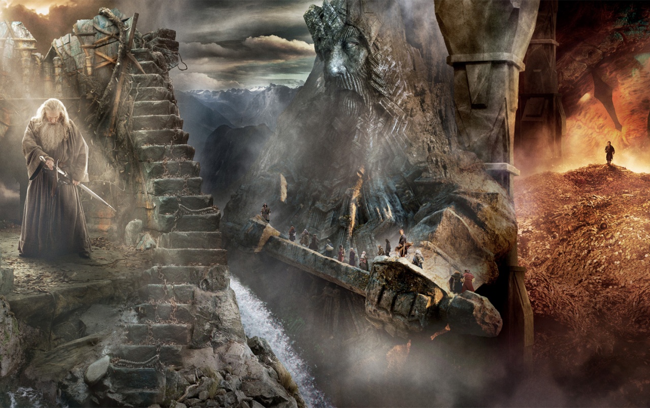 The Desolation Of Smaug Scenery Wallpapers - Hobbit The Desolation Of Smaug Banner - HD Wallpaper 