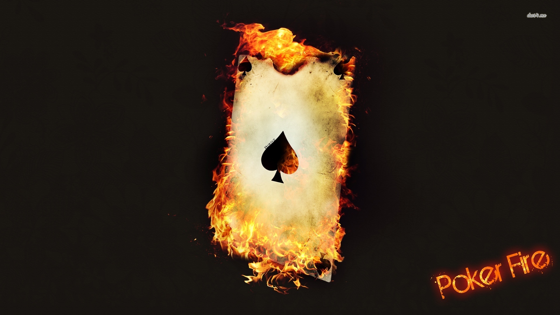 Fire Card - HD Wallpaper 