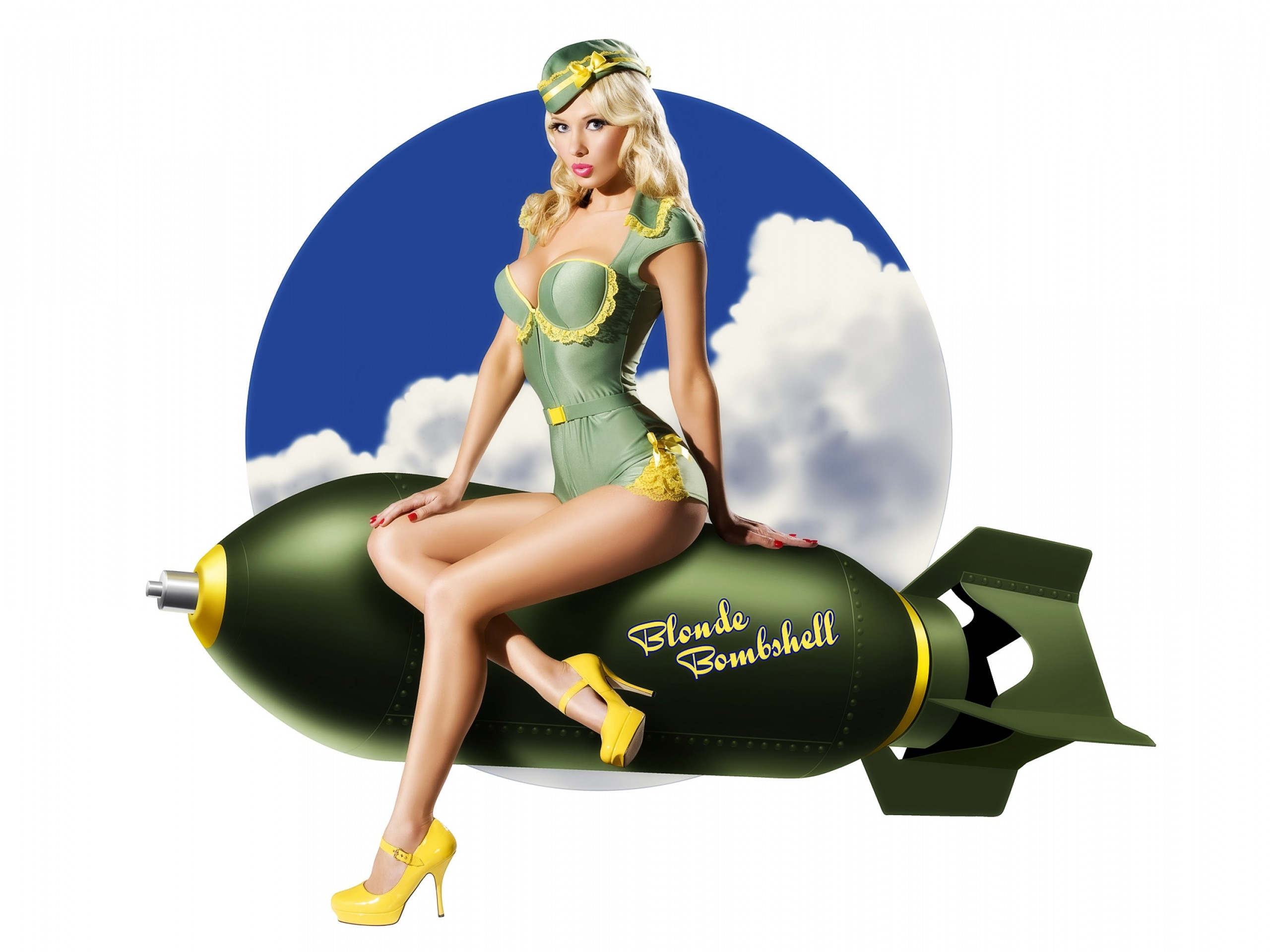 Pin Up Girl War - HD Wallpaper 