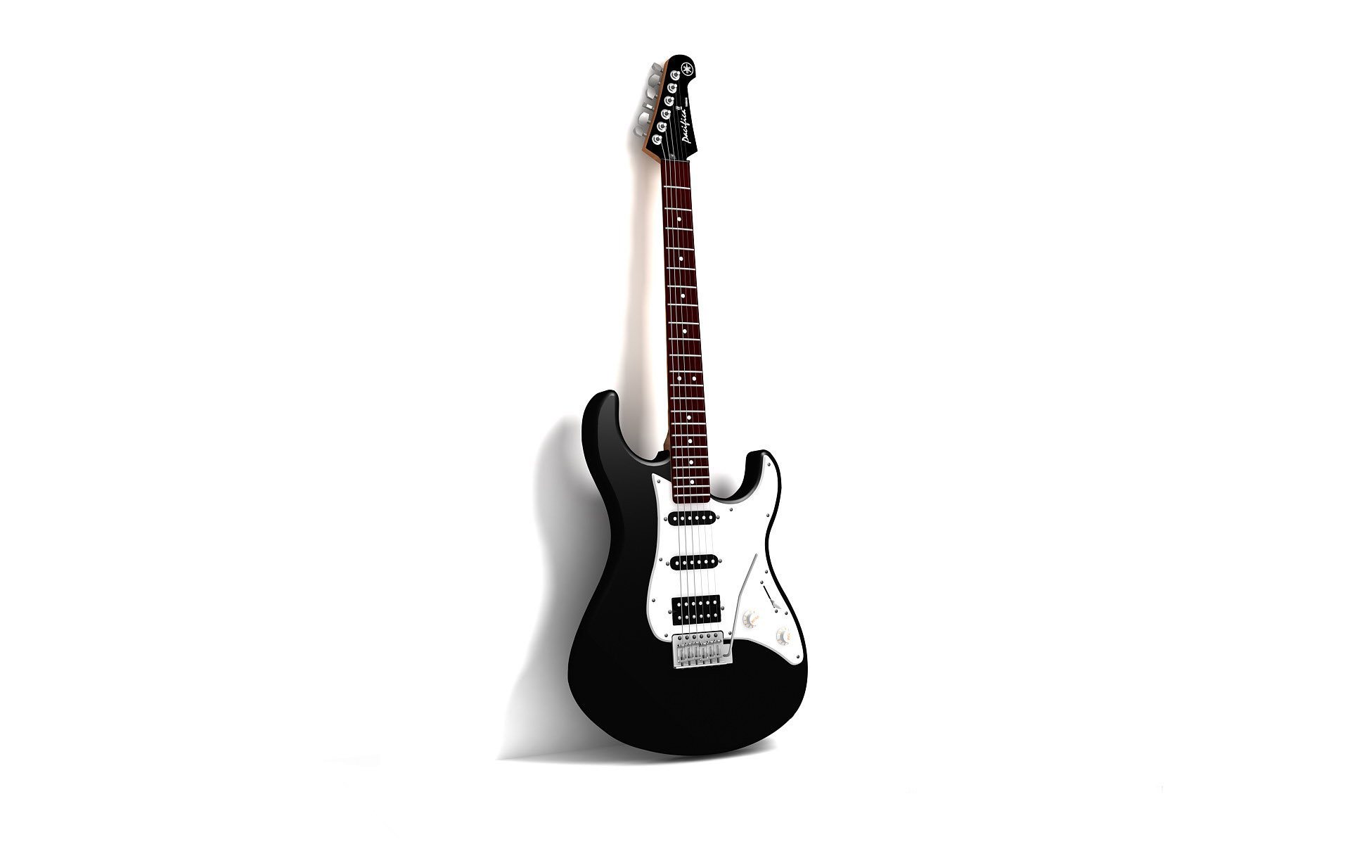 Black And White Pictures Of Guitars - White Background Wallpaper Hd - HD Wallpaper 