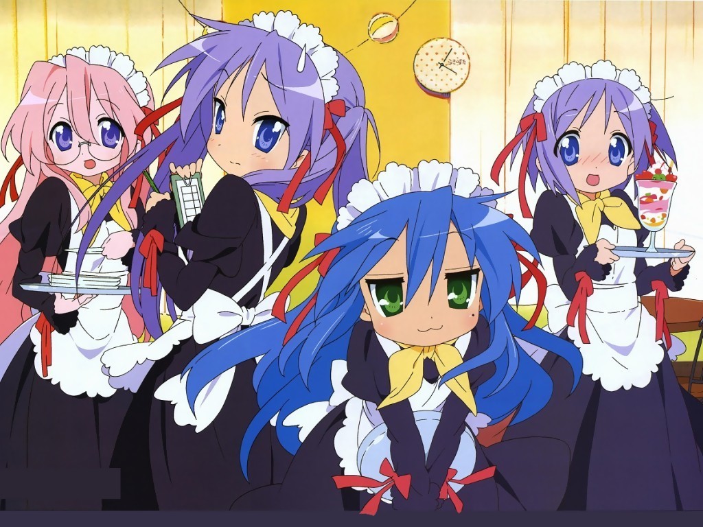 Lucky Star Wallpaper Maids - Lucky Star - HD Wallpaper 
