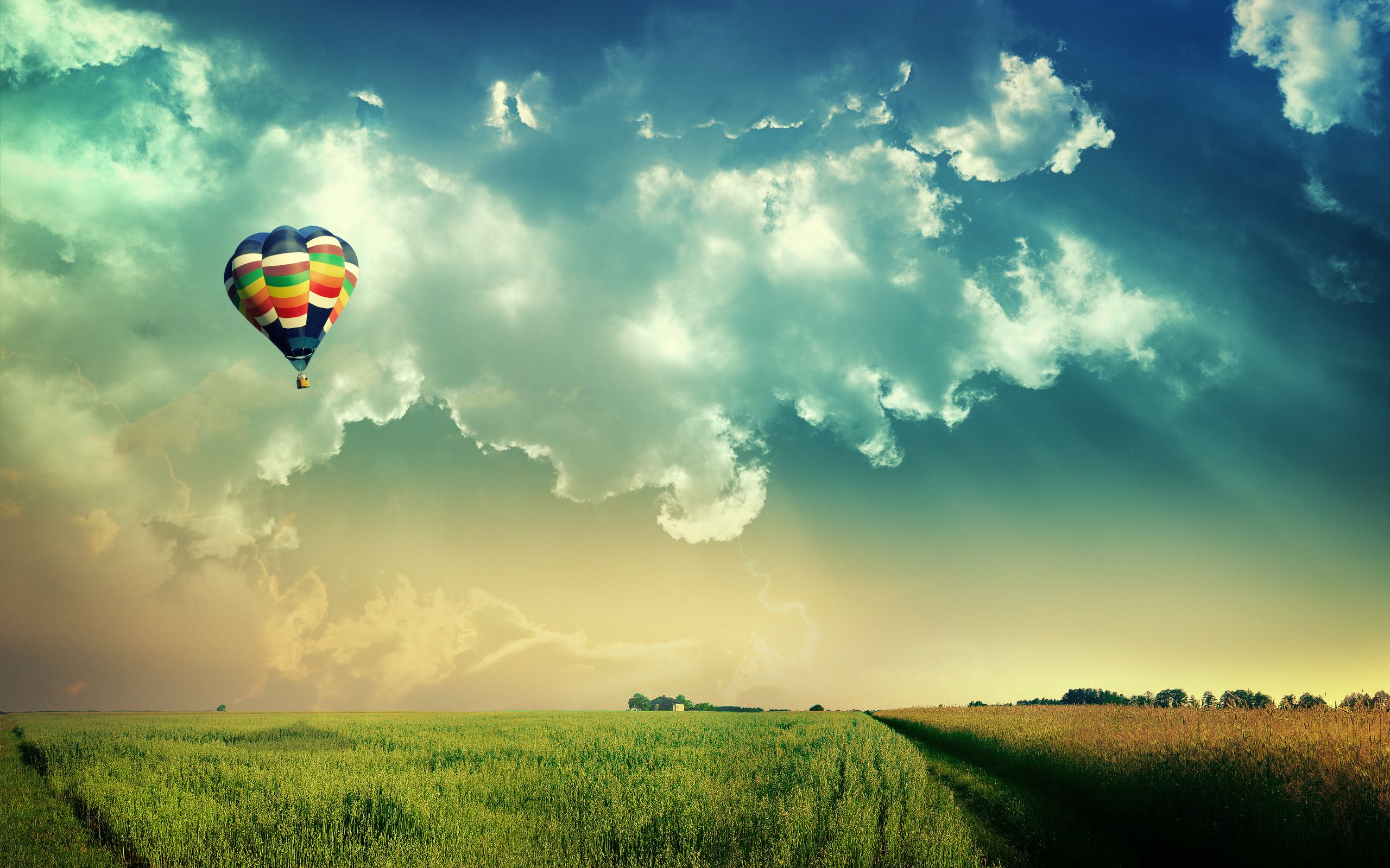 Hot Air Balloon Beautiful - HD Wallpaper 