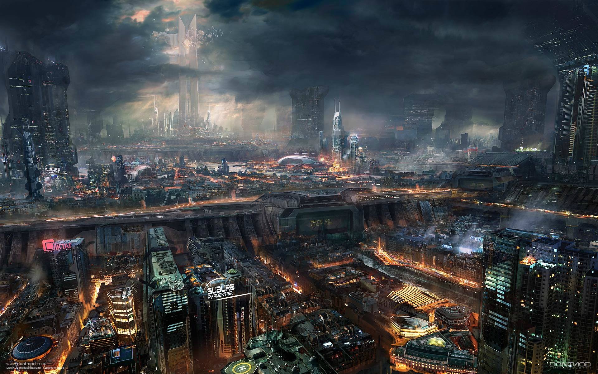 Sci Fi City - HD Wallpaper 