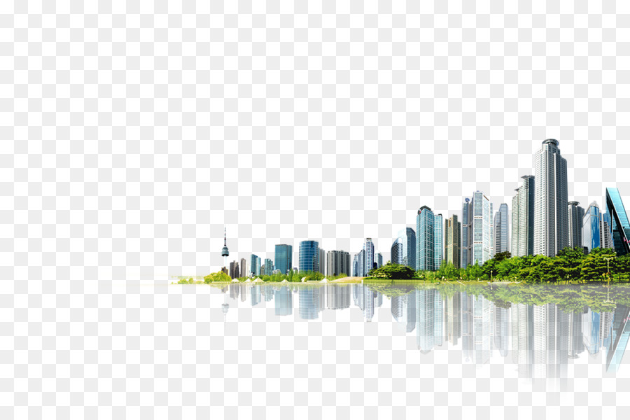 Wallpaper Business - Beautiful City Background Clipart - HD Wallpaper 