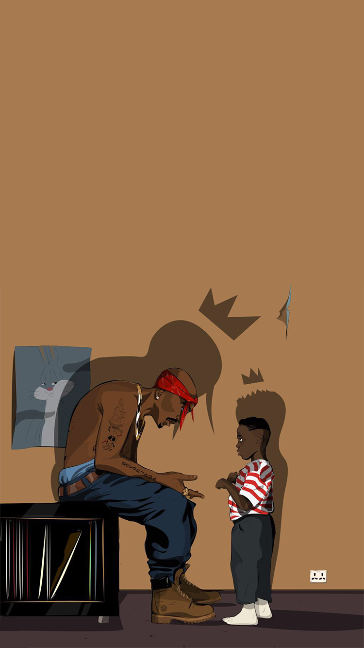 2pac Kendrick Lamar - HD Wallpaper 