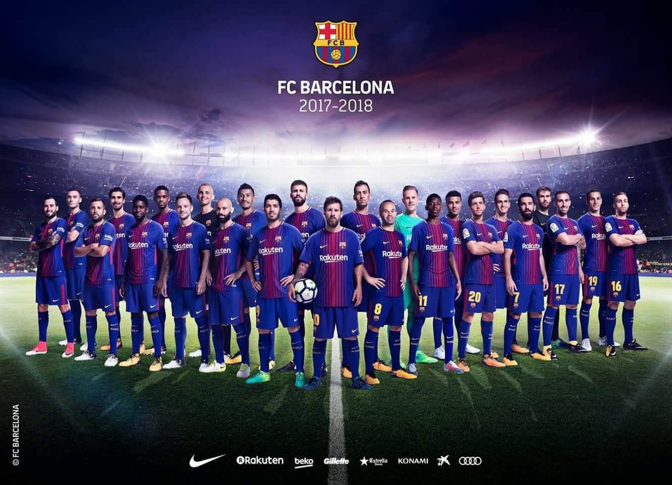 Barcelona Squad 2018 19 - HD Wallpaper 
