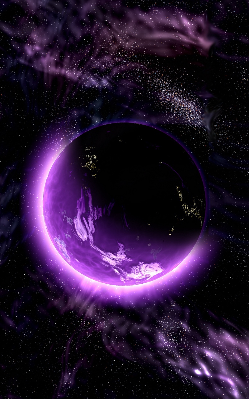 purple space wallpaper