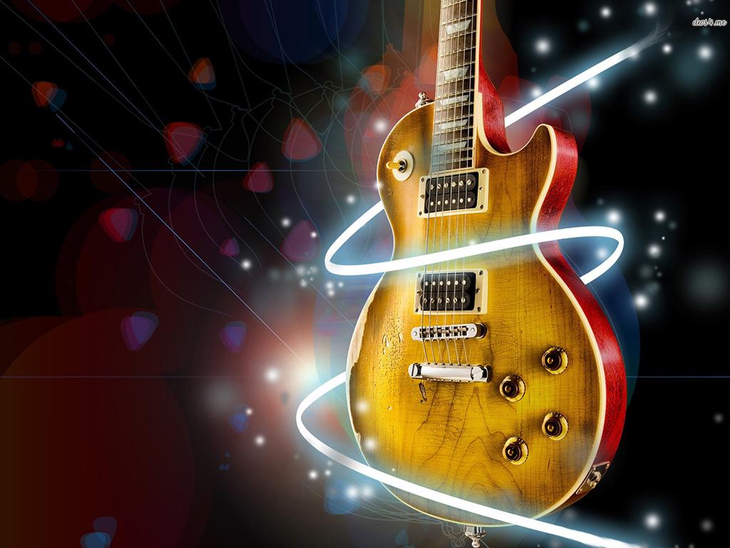 Abstract Guitar Wallpaper Hd Resolution On Wallpaper - Music Wallpaper Hd - HD Wallpaper 