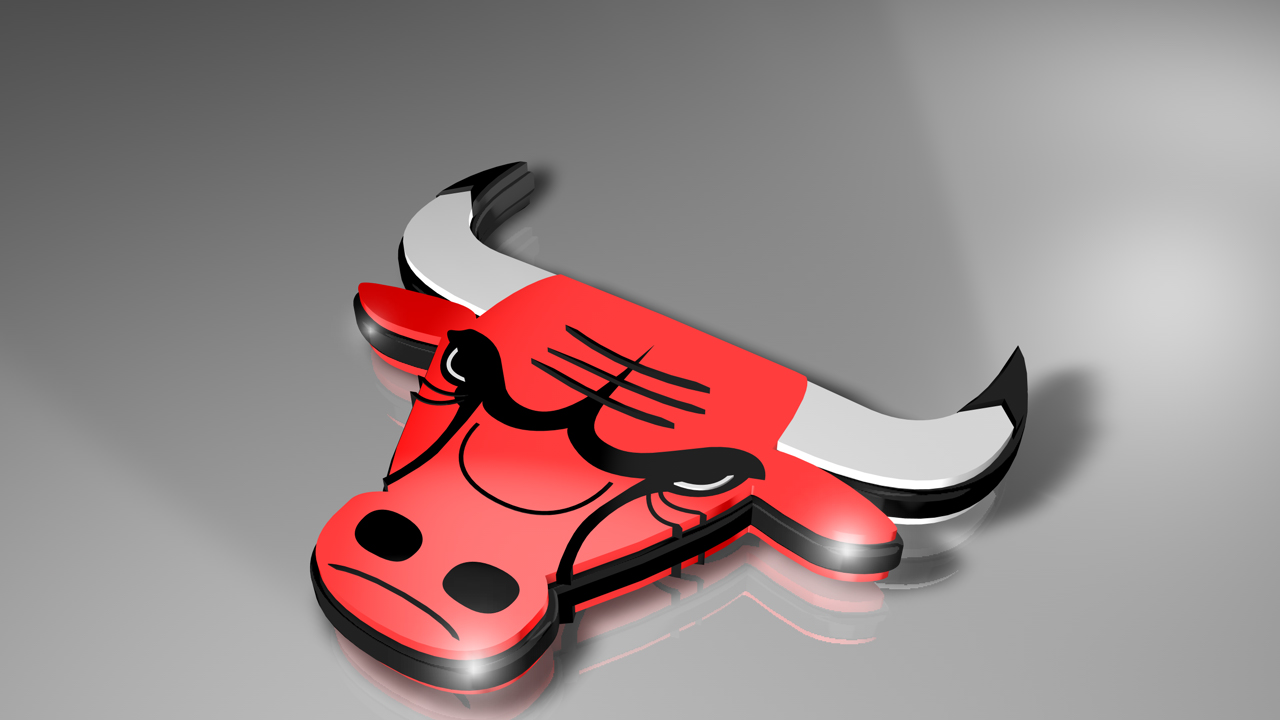 3d Chicago Bulls Wallpaper Free Download - Chicago Bull Wallpaper Hd - HD Wallpaper 