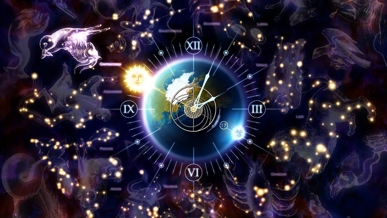 Zodiac Clock - HD Wallpaper 
