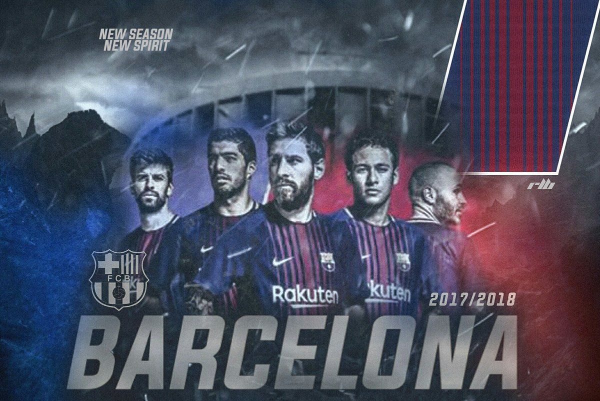 Fc Barcelona Team New Photos - Barcelona Wallpaper 2017 18 - HD Wallpaper 