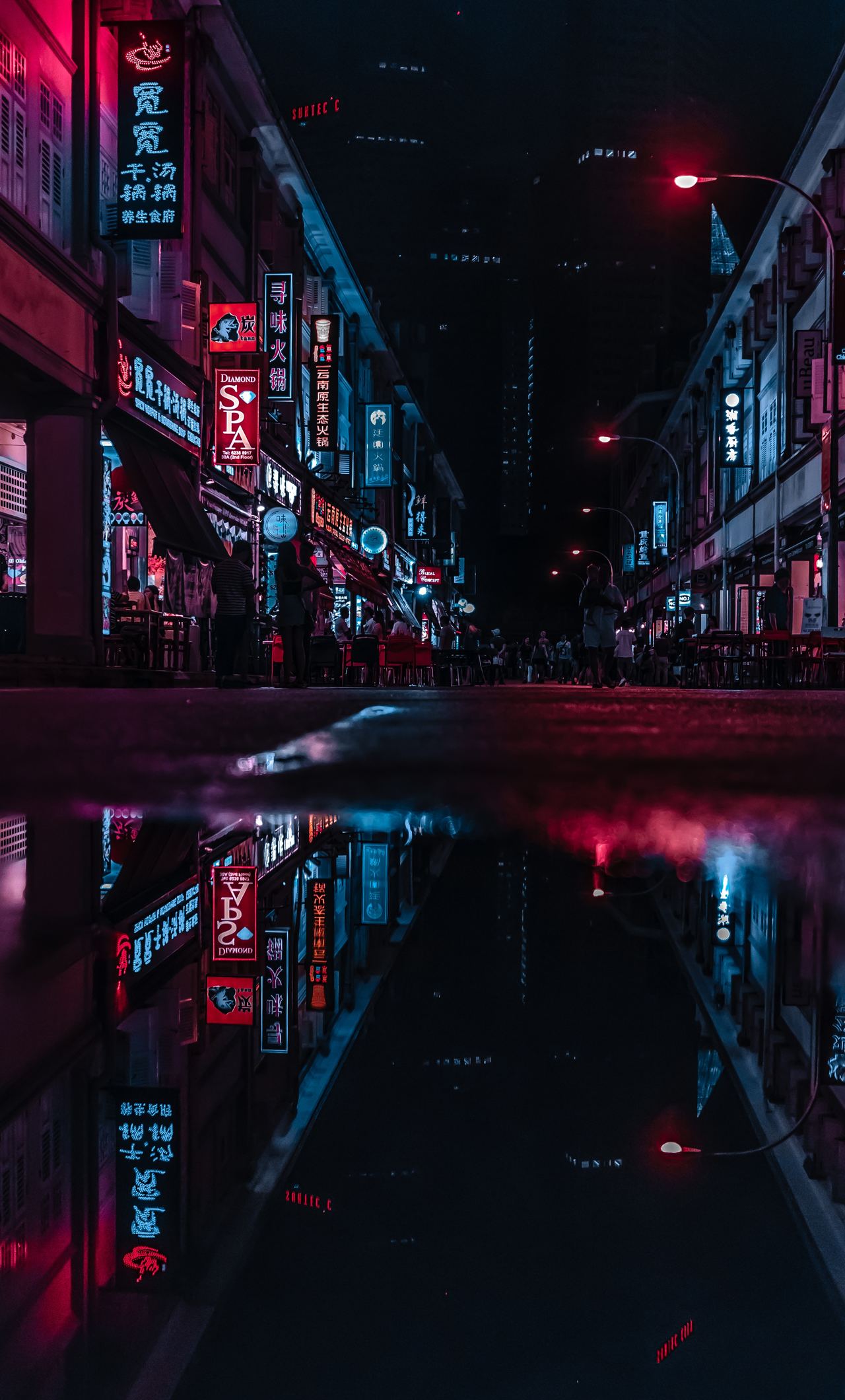 A trip into the future. Neon City Background City Lights Wallpaper Iphone 1280x2120 Wallpaper Teahub Io