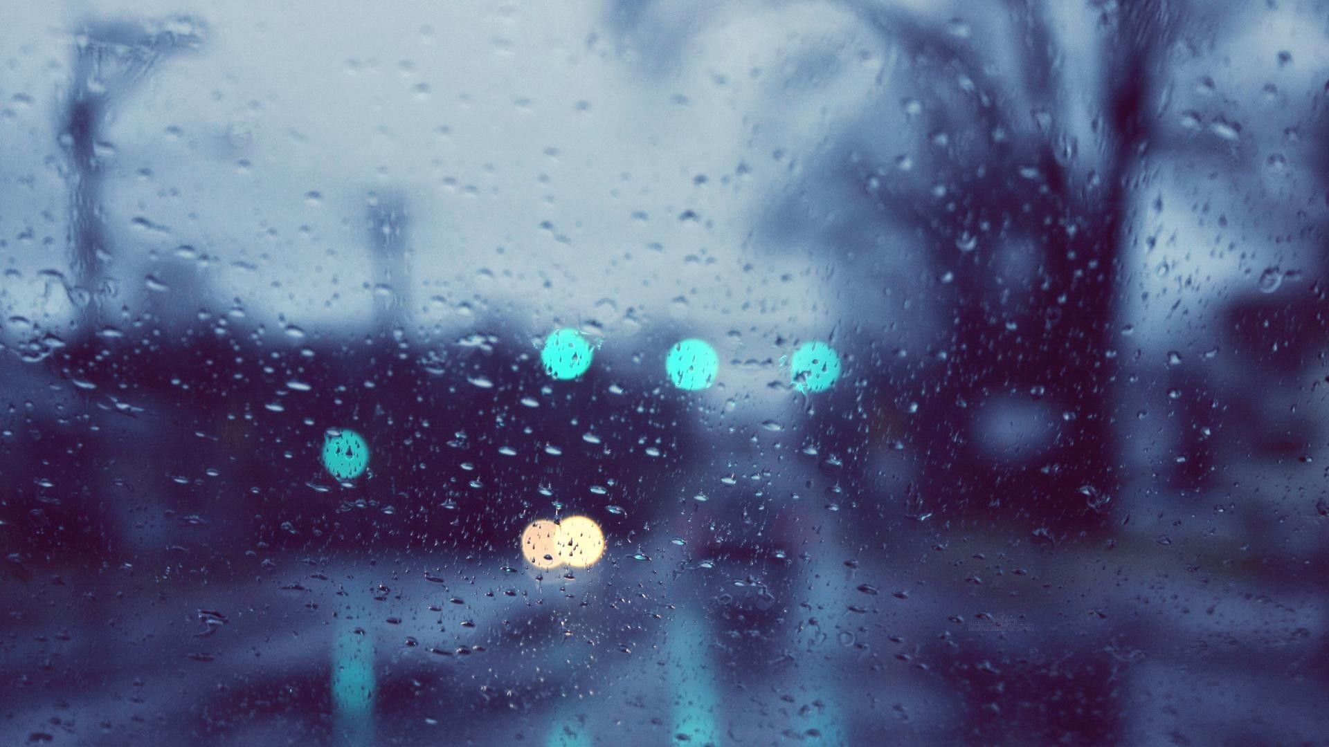 Download Rain Wallpaper - Aesthetic Rain Backgrounds - HD Wallpaper 