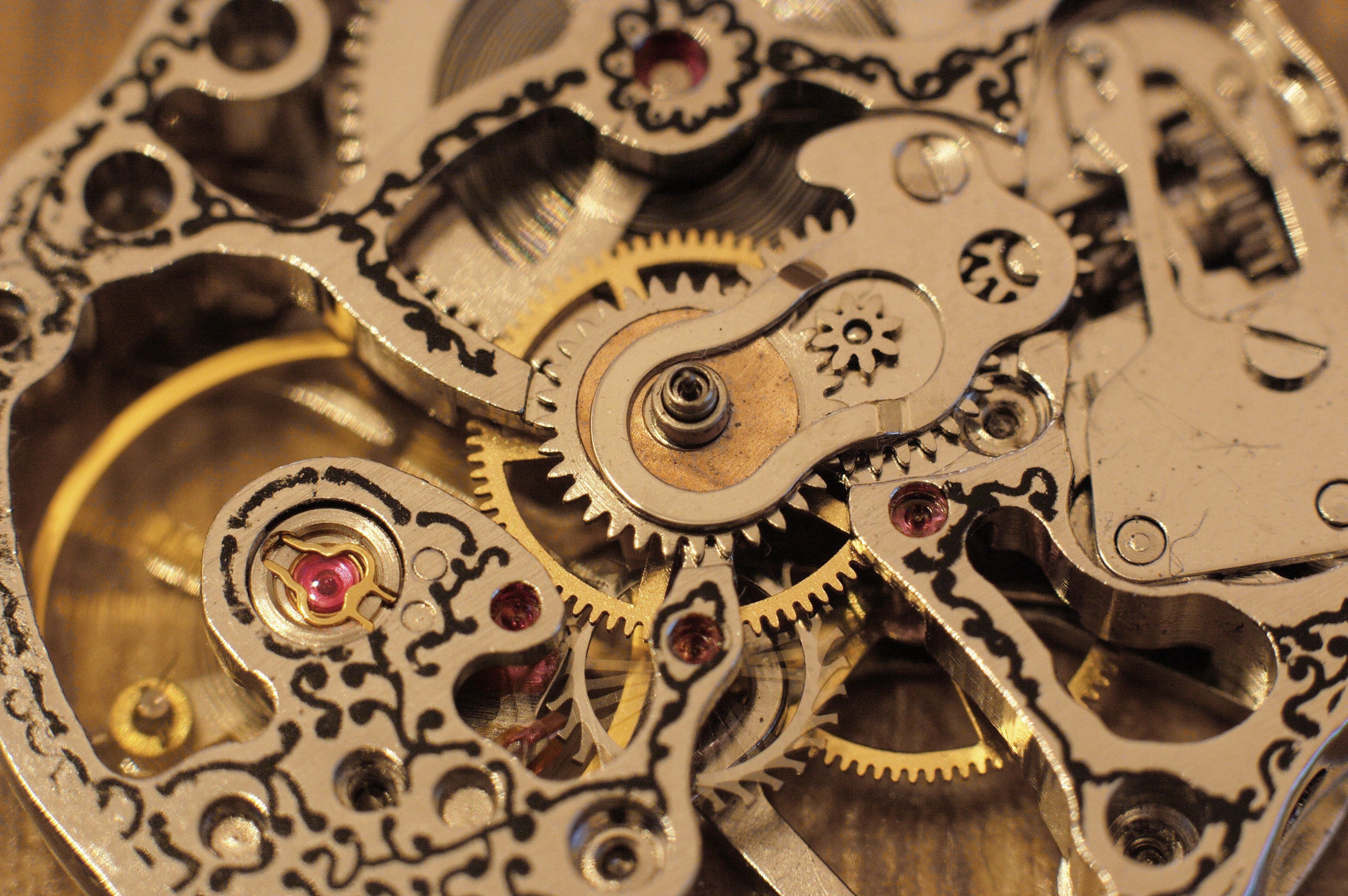 Wallpaper Clocks Â - Gears Used In Watches - HD Wallpaper 