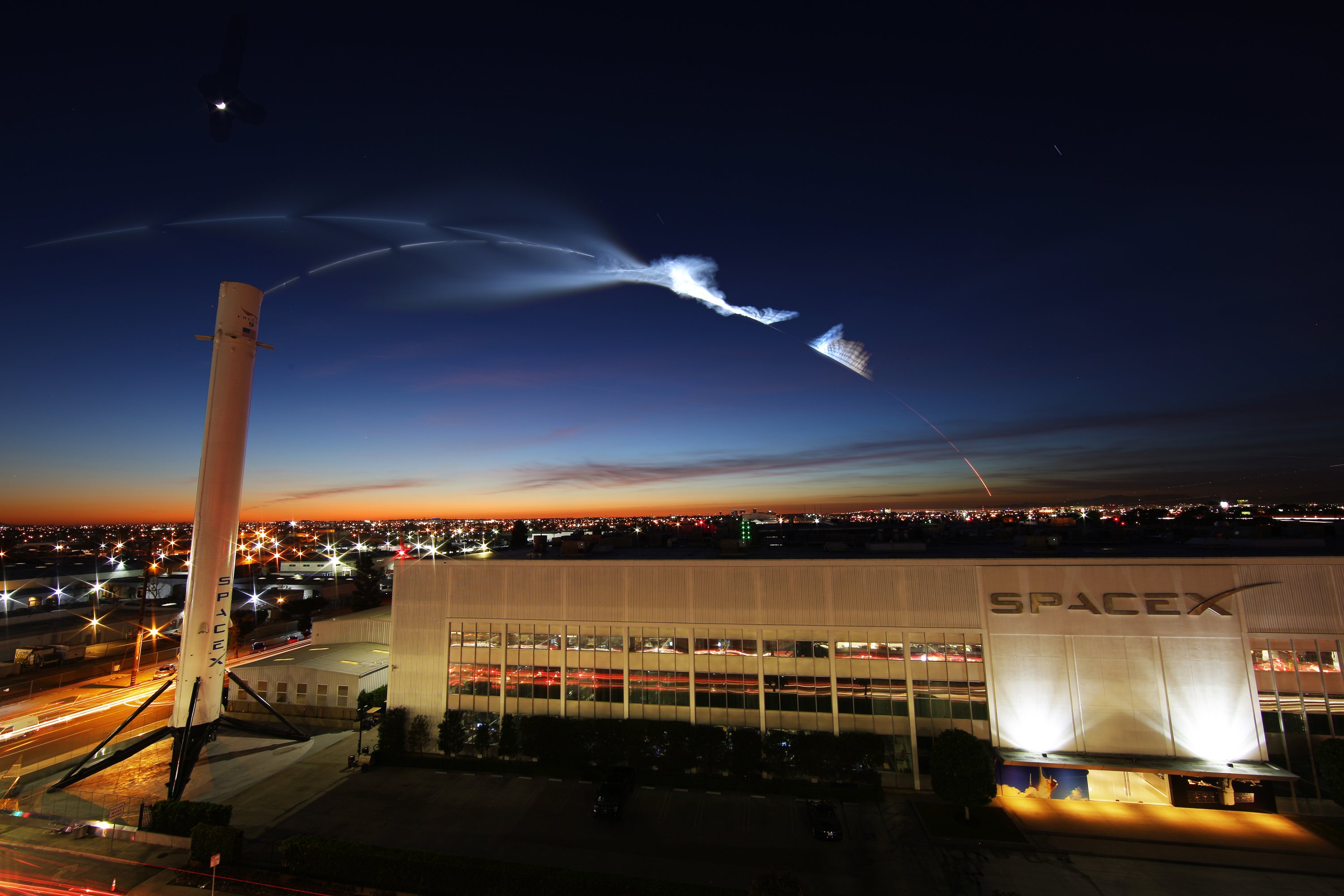 Spacex Los Angeles - HD Wallpaper 